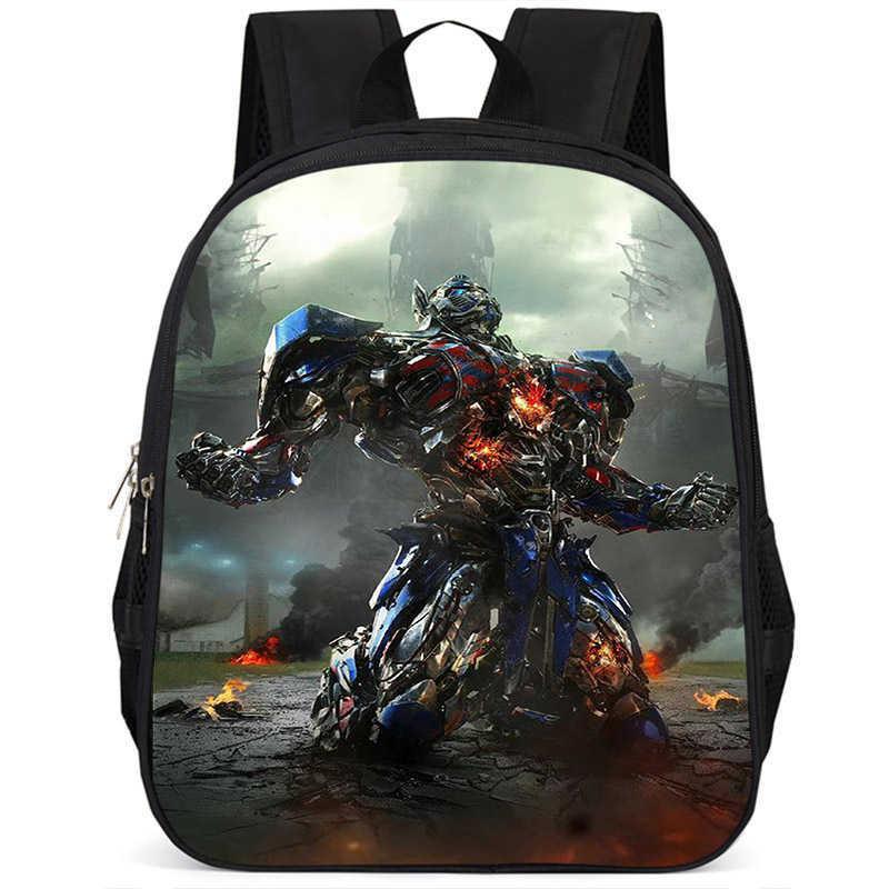 Zaino scolastico leggero in tessuto Oxford ad alta capacità da 15 pollici Transformers