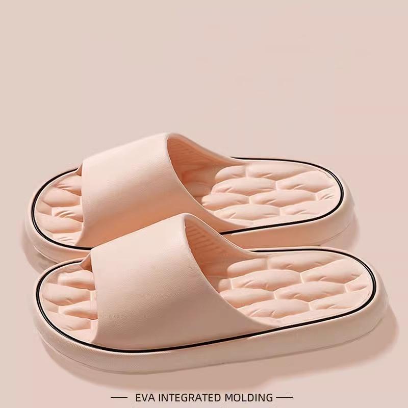 Fashion New Fashion Solid Concise Summer Home Slippers Men's Women's EVA Lightweight Indoor Bathroom Slippers Couples Slide Beach Sandal