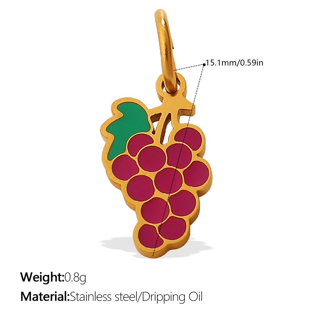 Colorful Pineapple Lemon Pendant with Drip Oil Finish