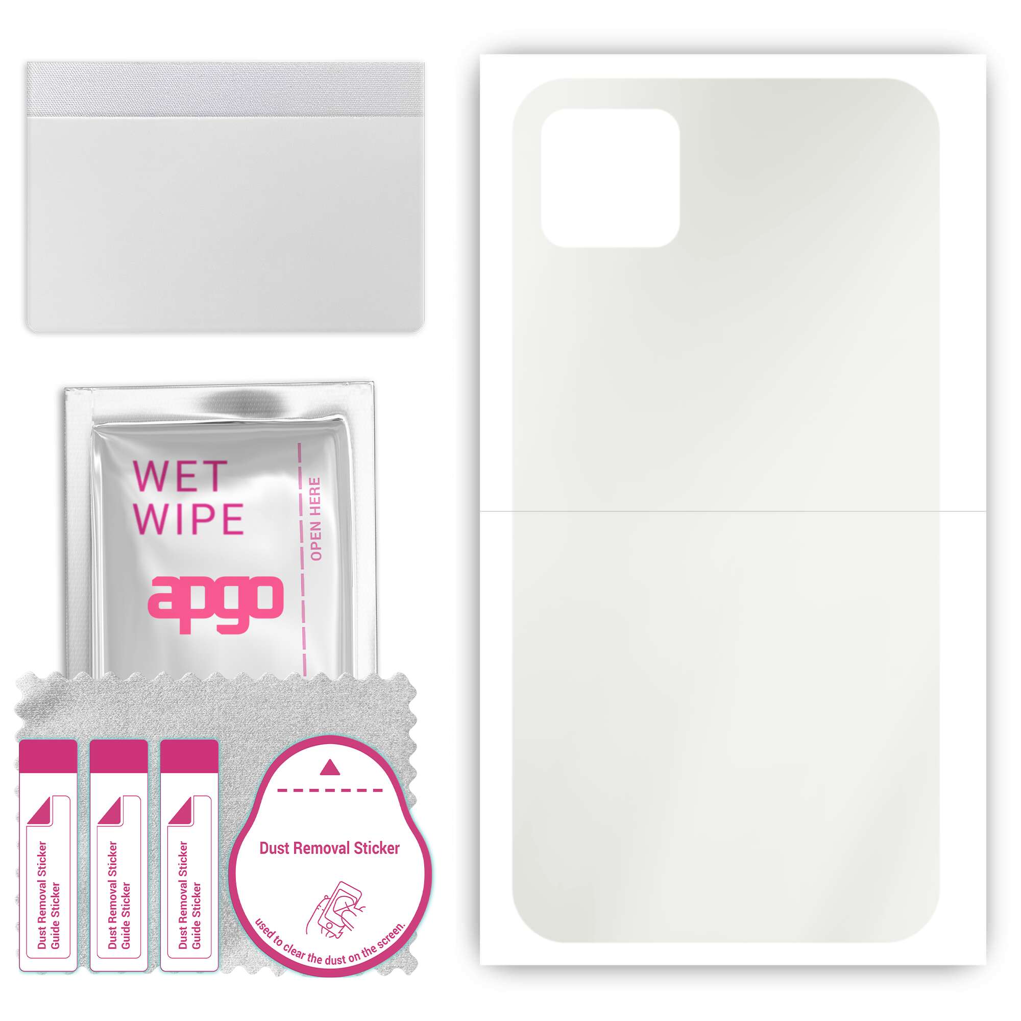 

apgo MATTE Protective Skin Sticker for the back compatible with WIko Y52, Wrap Film, Hydrogel Film, Flexible, Soft TPU with positioning layer easy ins