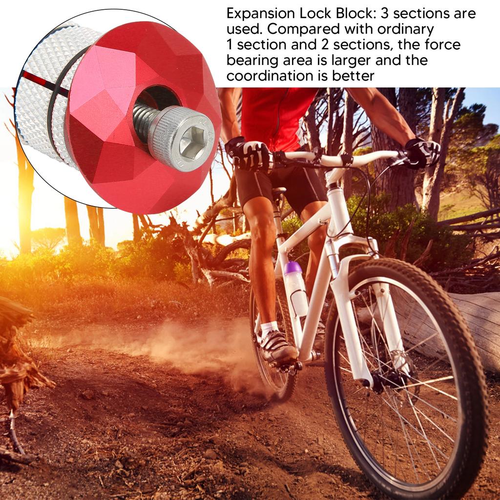 Bike Headset Expander Stem Top   Aluminum Alloy Compression Plug Star Nut Mountain Road Bike Expansion   Front Fork Steer
