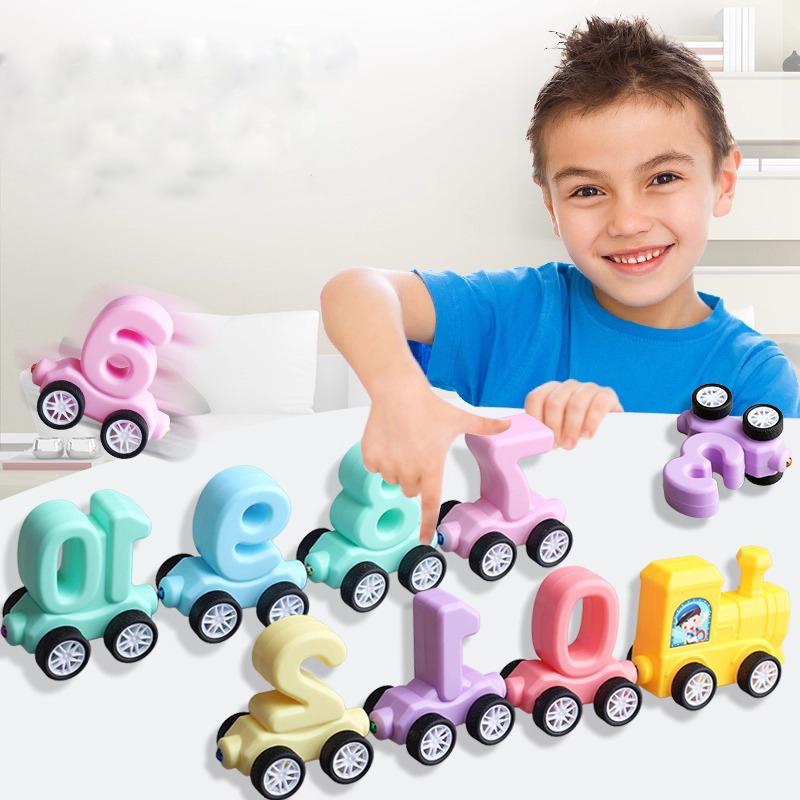 Train Toys Set For Kids Magnetic Digital Train Puzzle Plastic Train Set For Toddler Number Trains Learning Educational Toys Gift
