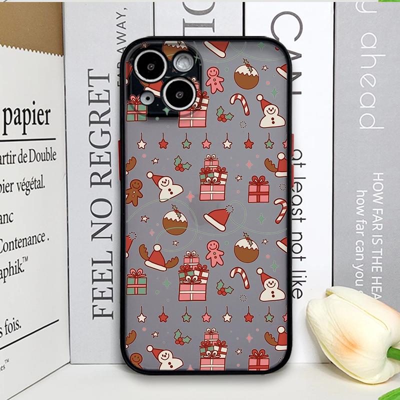 Christmas Tree Gingerbread Graphic Phone Case for Samsung Galaxy S25 S24 S23 Ultra S22 Plus S21 FE 5G Soft Covers New Year Gifts