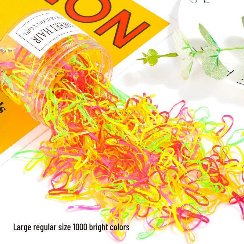 

Еластичні гумки для волосся в корейсько-японському стилі - барвисті, високоеластичні, милі та прості