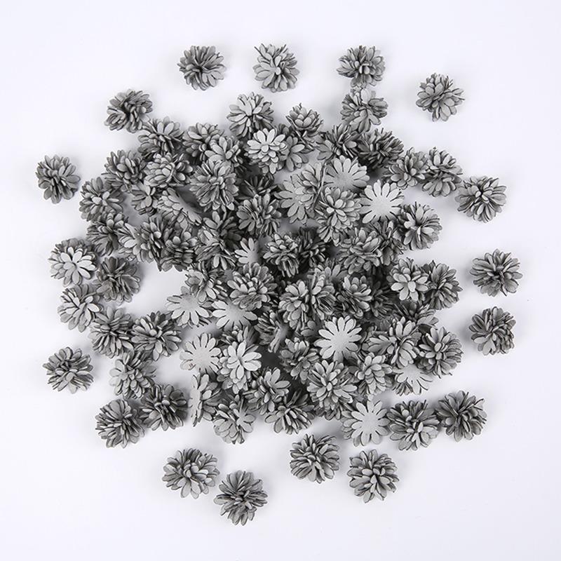 5/10/20Pcs 2.5cm Fabric Artificial Flower Heads for Wedding Home Garland Decor DIY Art Hair Accessories Wreath Fake Flowers