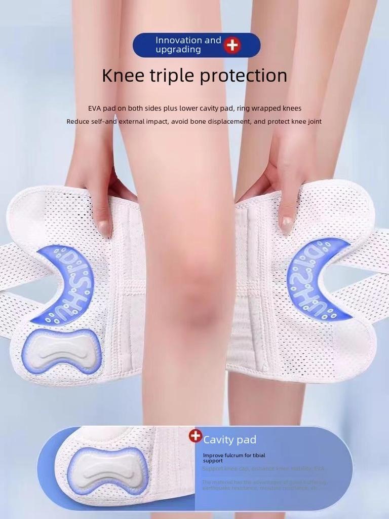 Japanese 8th-Gen Professional Meniscus Knee Pad with Triple-Layer Silicone for Knee Protection and Tear Rehabilitation