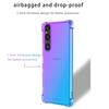Gradient Silicone TPU Case for Sony Xperia 1 VI 10 V 5 IV III Protective Cover Shockproof Transparent Fundas Coque Capa