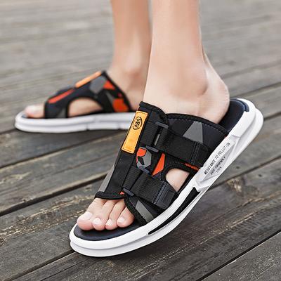 Fashion Men's Sandals Anti Slip Versatile Beach Shoes New Summer Slippers Anti Odor Dual Purpose Men's Fashion Waterproof Cool Slippers