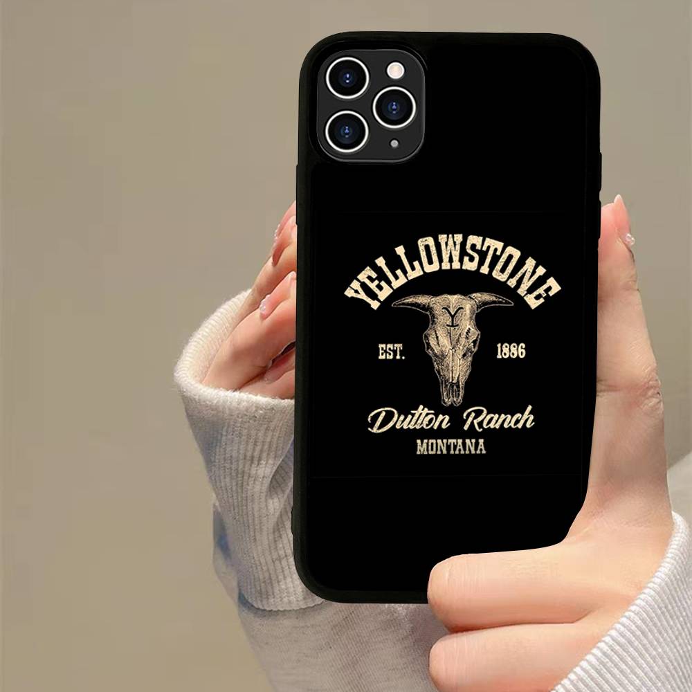 Popular Y-Yellowstone D-Dutton R-Ranch Phone Case For iPhone 16 Pro Max 15 14 Plus 14 13 12 11 17 PC+TPU Cases Back Cover
