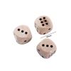 Board Games Game Toys Playing Games Desktop Game D6 Dice Wooden Dice Square Point Dice 6 Sided Dice