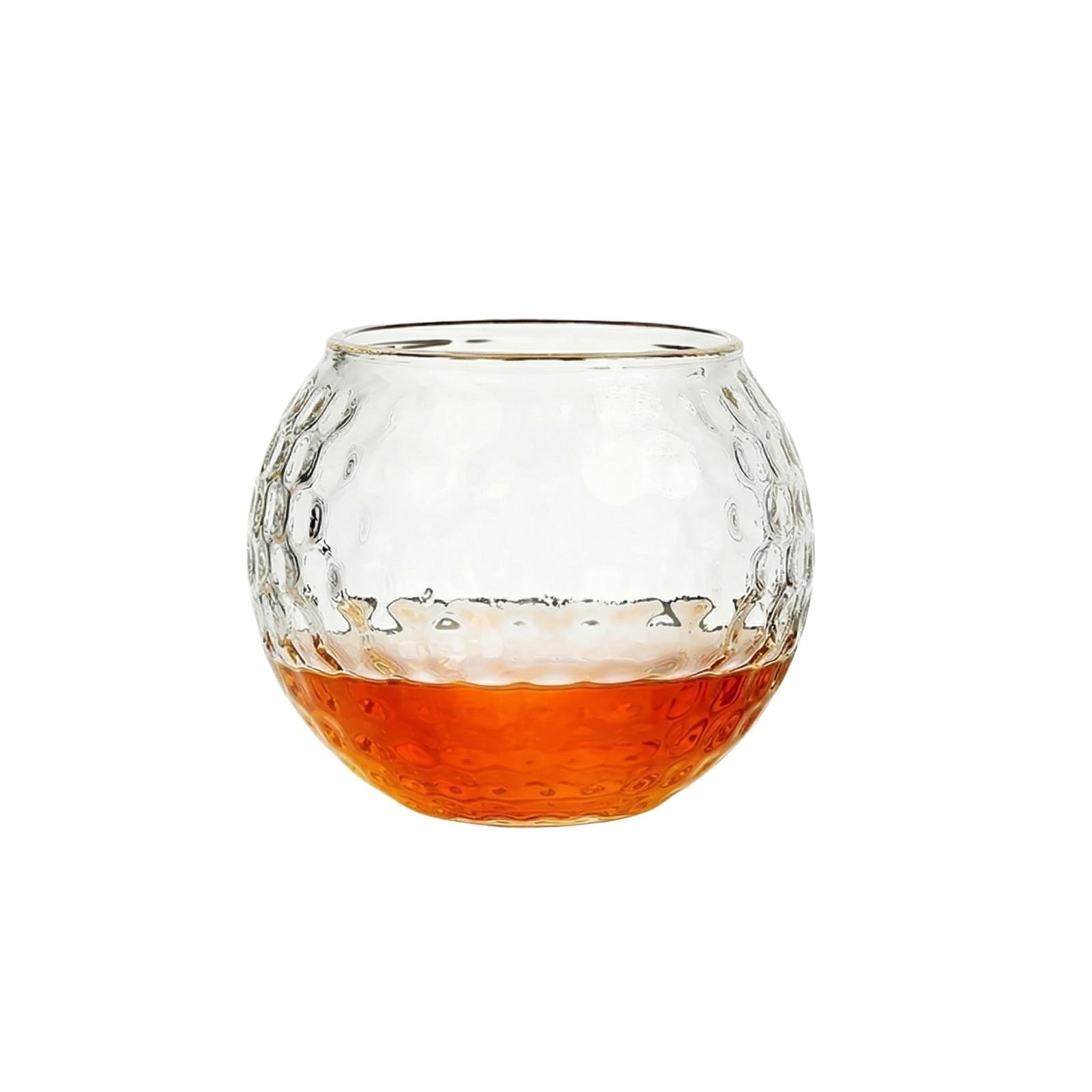 

400ml Creative Golf Ball Inspired Whiskey Glass Club Style Home Bar Glassware for Spirits and Cocktails Nordic Design белый