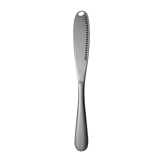Stainless Steel Butter Scraper Cheese Knife Jam Spreader with Serrated Blade Ergonomic Handle for Cutting Hard Butter Spreading Cream Baking And