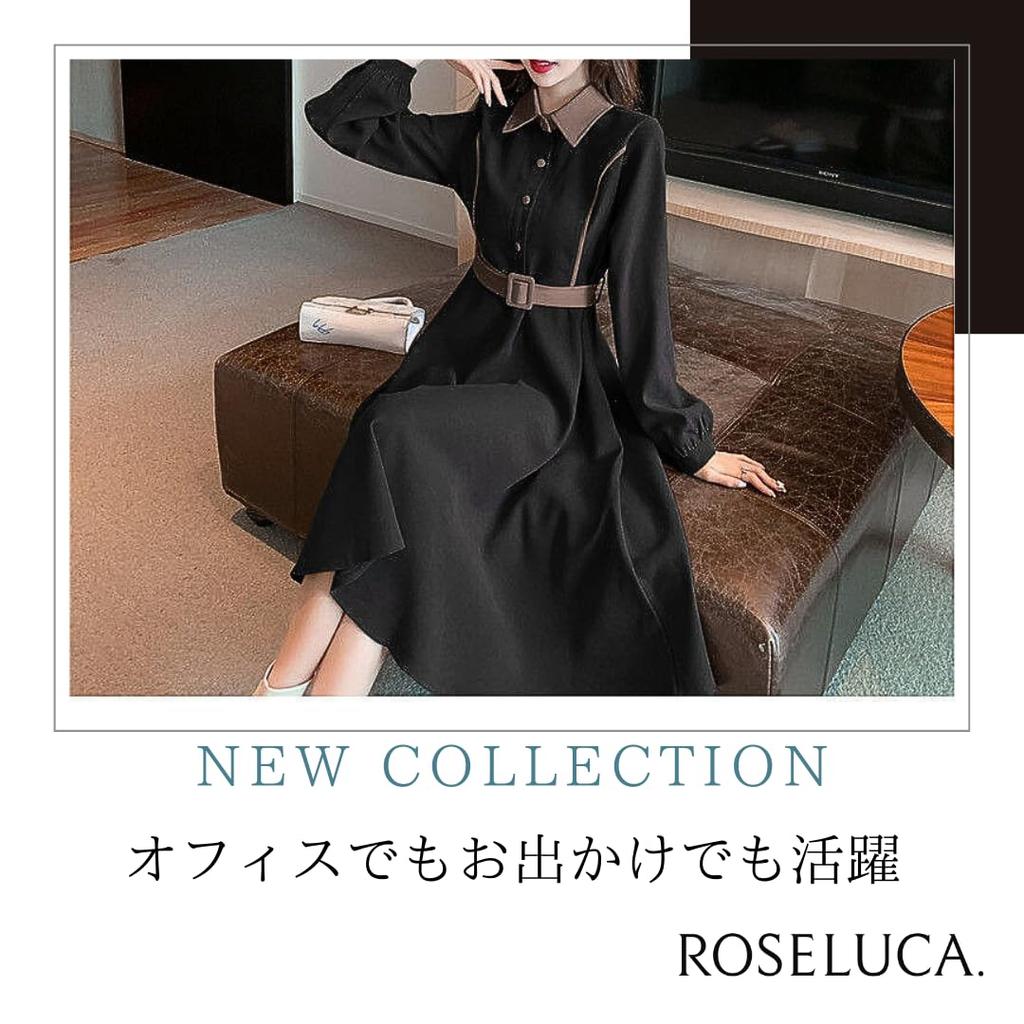 Classic Long Covered White High Beautiful Size L ROSELUCA. Women's Dress, Autumn/Winter, Sleeves, Buttons, A-Line, Belted, Collar, Waist, Silhouette,