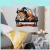 Halloween Hat Witch Cat Wall Sticker Pvc Decor For Living Room And Decor Home
