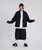 Slow Record House Nylon Cargo Long Skirt_Black