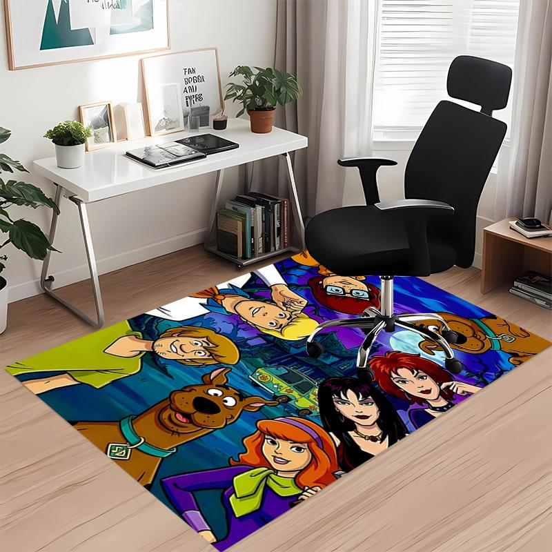 Scooby-Doo Printed Carpetrugfor Office Chair Living Room Bedroom Kitchen Room Decor Gifts