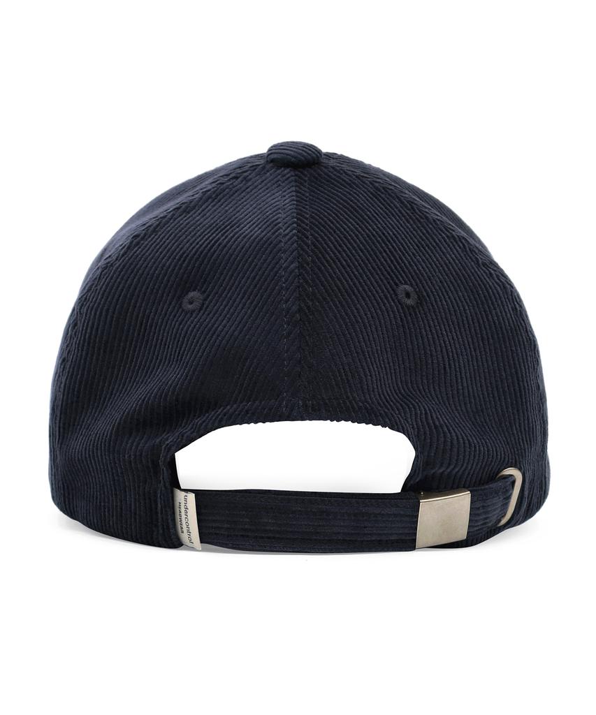 Eondeokeonteulol Unisex Autumn/Winter Corduroy Basic Soft Top Ball Cap Signature / Authentic B B / Cd / Navy