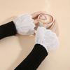 2 Pairs Breathable Polyester Lace Decorative Hand Sleeves Designed for Comfortable Role Playing and Daily Wear