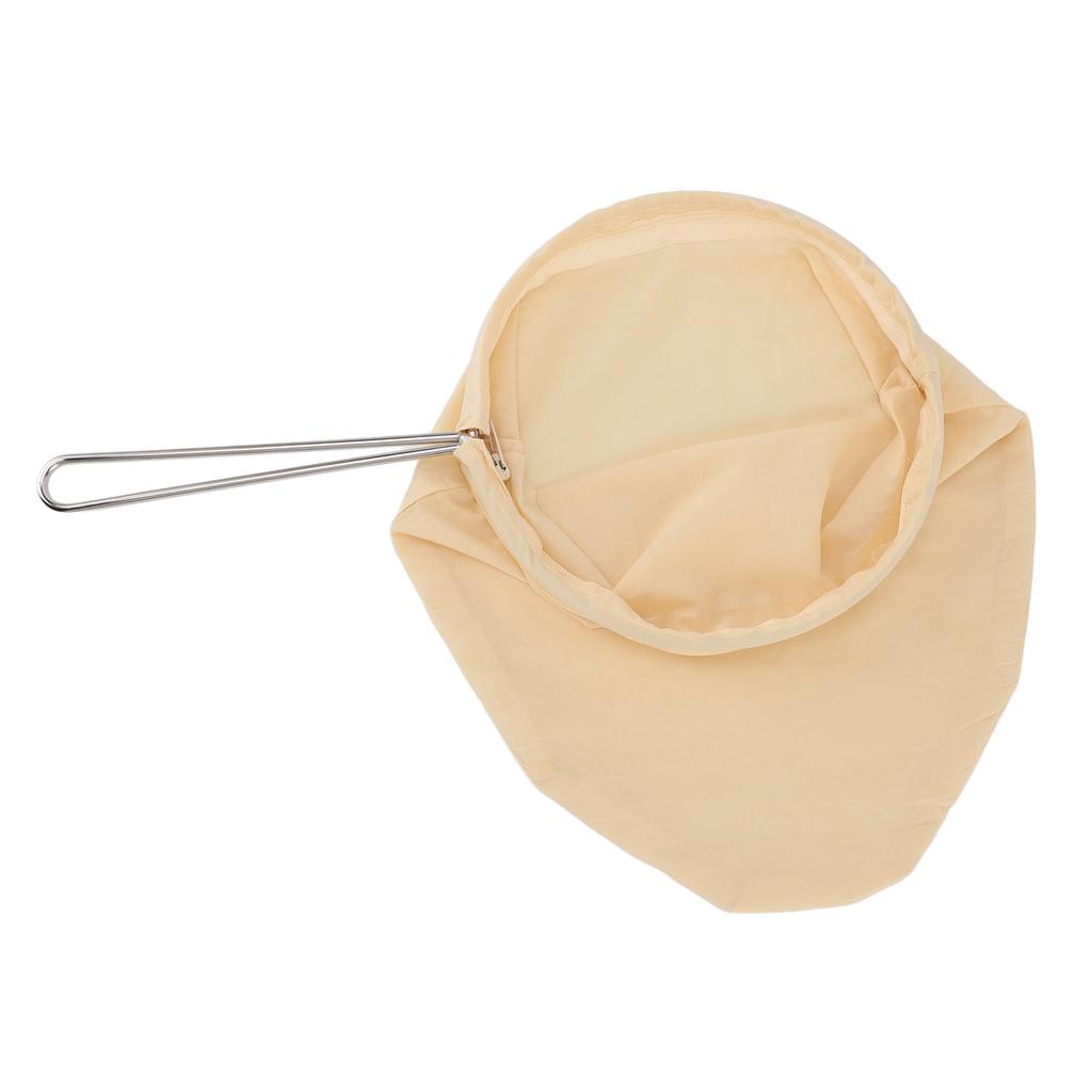 Food Strainer Bags with Stainless Steel Handle Frame Design Reusable Food Filter Bags for Nut