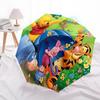 Ombrello Automatico ad Apertura e Chiusura a Tema WinnieThePooh e Tigro, Ombrello Portatile Colorato con 8 stecche, Adatto per Uomini e Donne