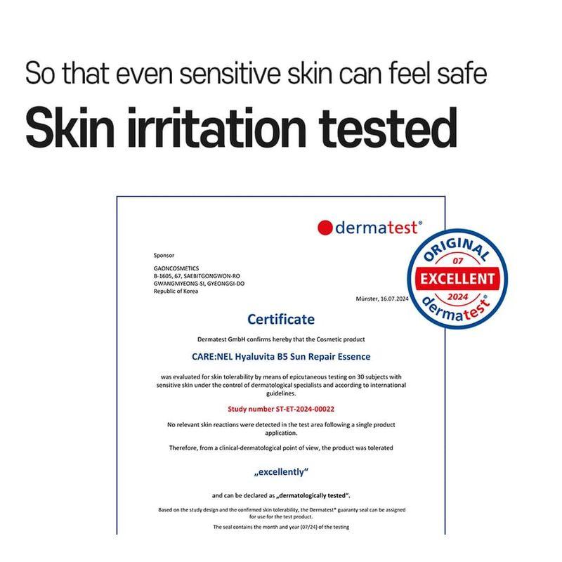 CARE:NEL - Hyaluvita B5 Sun Repair Essence