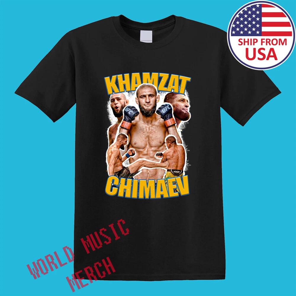 Khamzat Chimaev Borz MMA Fighter Men s Black Size S-5XL 3XL