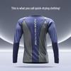 Men's Seamless Quick-Dry Compression Workout Shirt - Long Sleeve, Perfect for Autumn/Winter Running & Training.