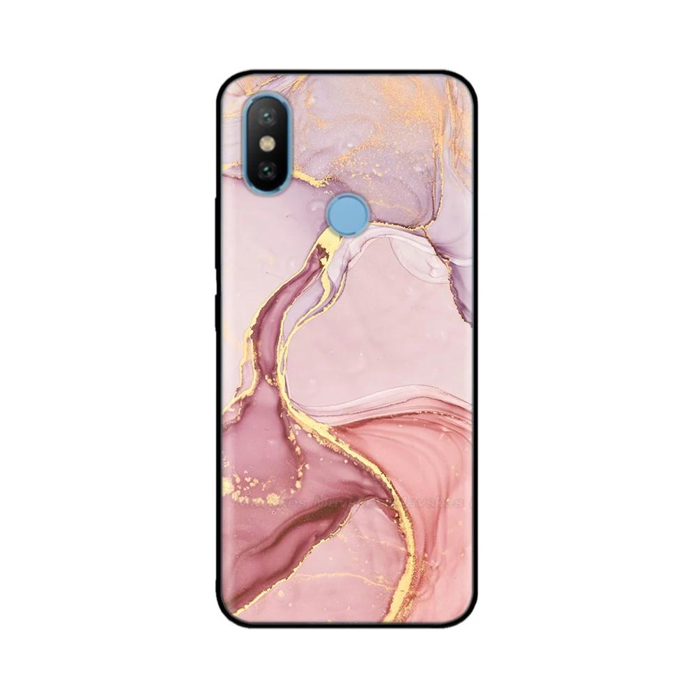 For Xiaomi Mi A2 Lite MiA2 Case Cute Heart Flower Back Cover Soft Silicone Phone Case For Xiaomi Mi A2 Lite A2lite Fundas Bumper