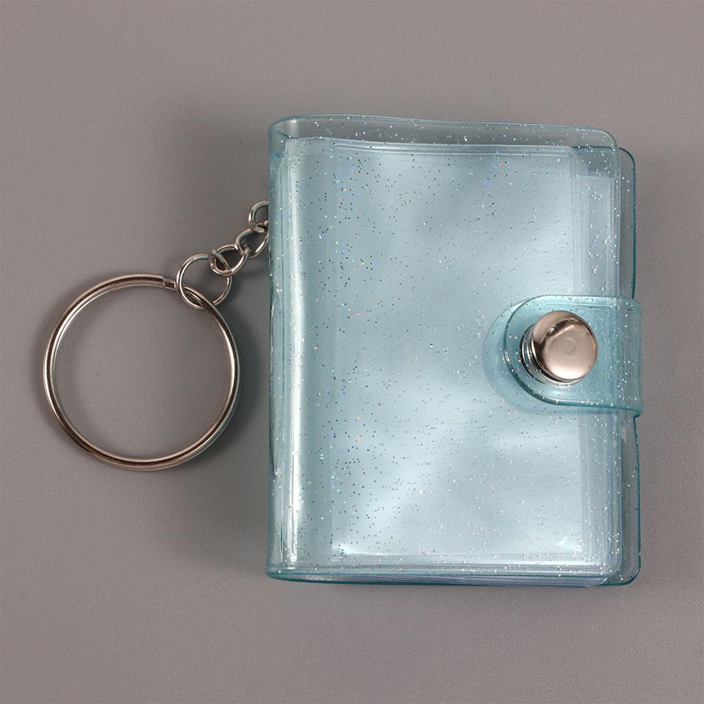 Inch Card Stock 16 Pockets Mini Photo Album Photo Card Holder Photos Holder Keychain Binders Albums