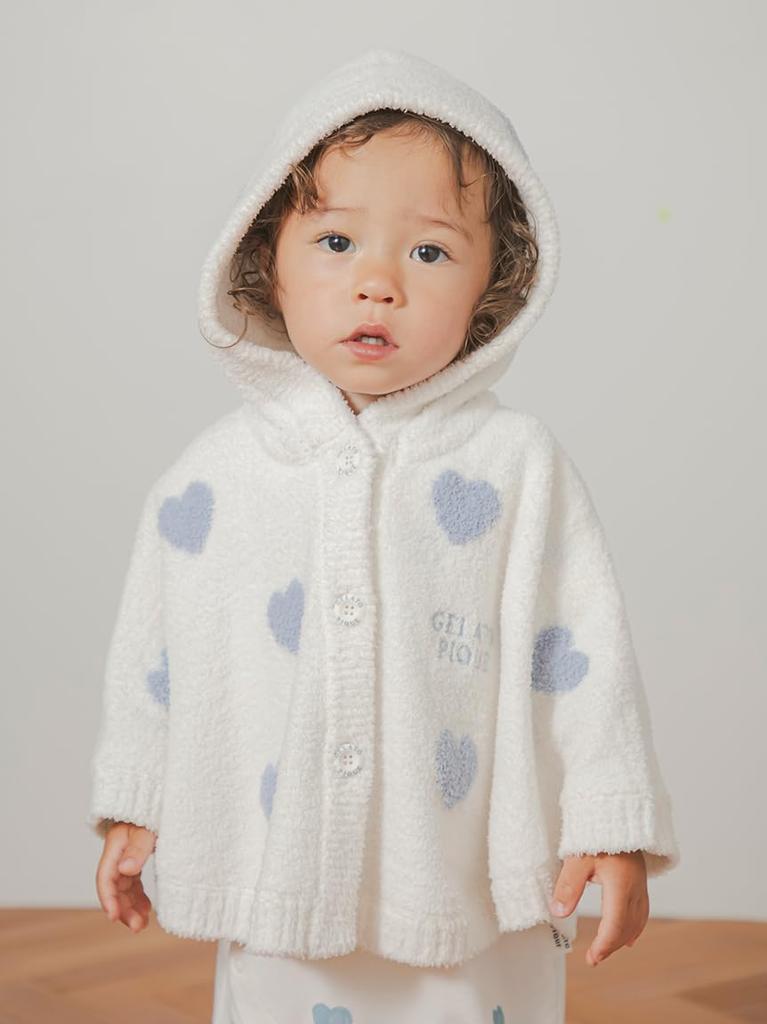 Gelato Pique Baby Airy Moco Heart Poncho PBNT254435 BLU 70