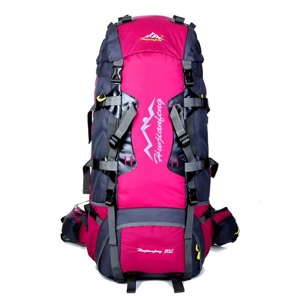 80L Outdoor Mountaineering Bag New Large Capacity Backpack Load-reducing Carrying System Outdoor Bag Travel Backpack
