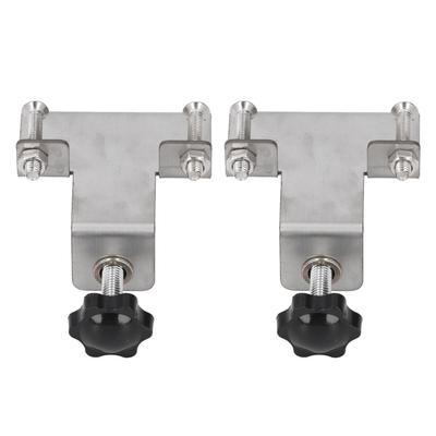 2 Stück Schranktürmontagelehre 2 mm Dicke 139 mm Spannbereich Edelstahl Schranktür