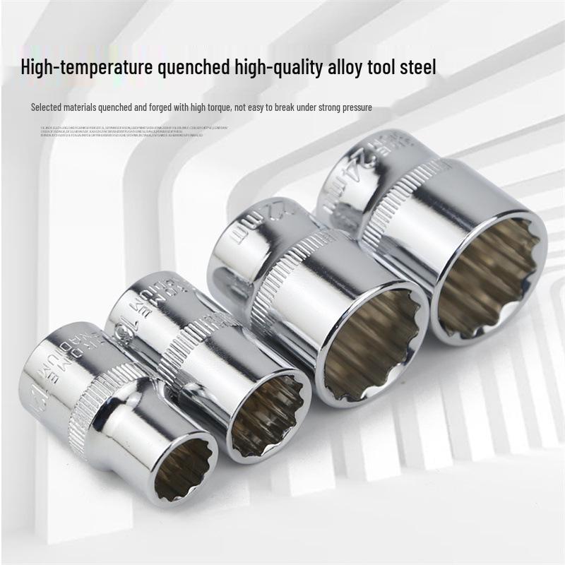 12-Point Torx Spline Socket Set, 1/2" Drive, 8-32mm, Auto Repair Tool