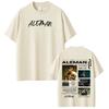 T-shirt Imprimé Tournée Nouvel Album du rappeur Aleman Unisexe Style HipHop Lâche Mode Manches Courtes T-shirts Décontractés