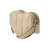 New COACH Heart Quilted Leather Heart Bag, Shoulder Bag, Crossbody Bag Trumpets Women's Beige CE725-B4IY