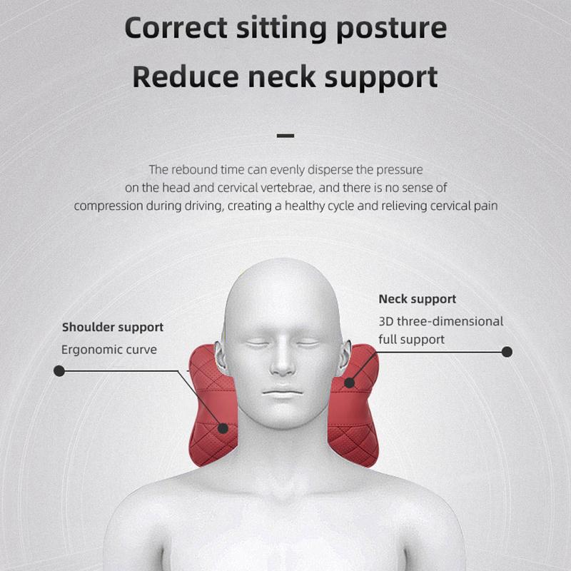 Keychain Leather Car Seat Headrest Lumbar Support Pillow Comfort Auto Interior For Chevrolet Cruze Captiva Spark Z71 Beat Volt