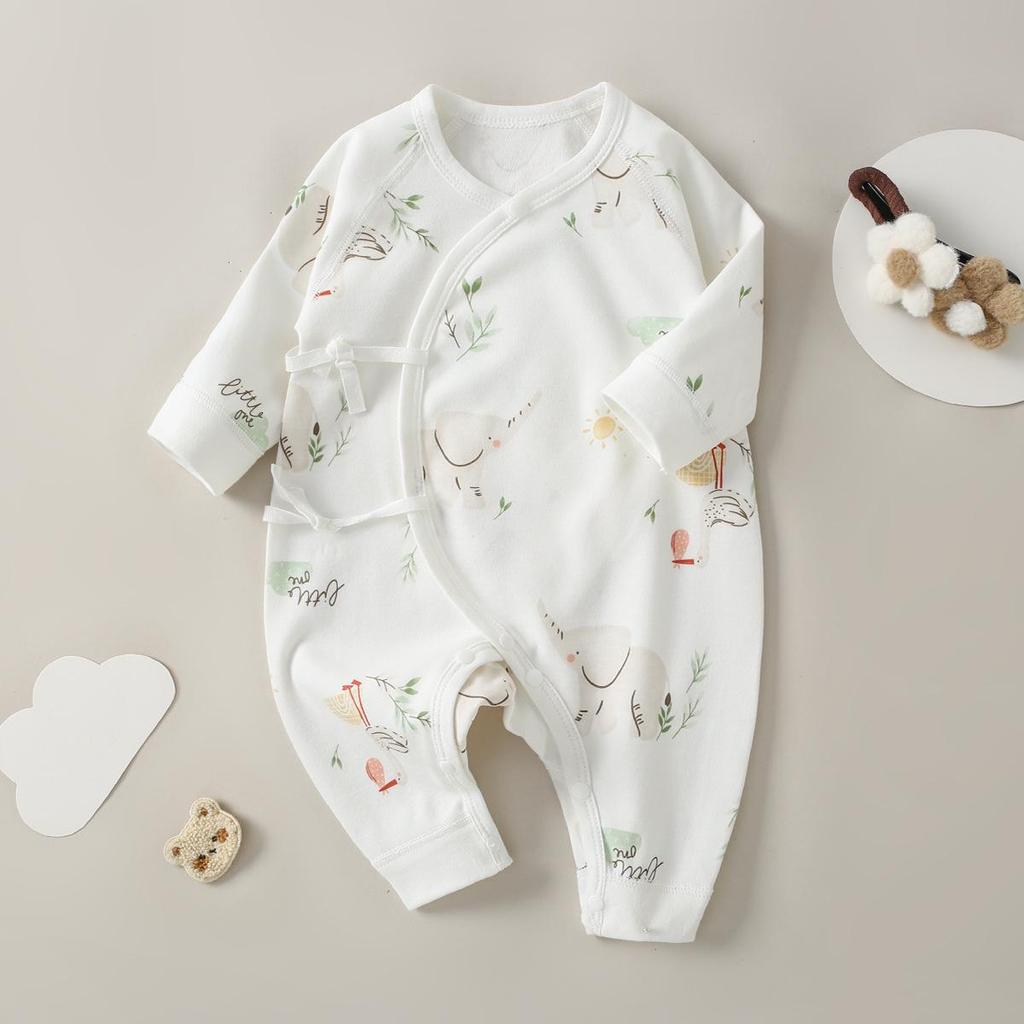 Newborn Baby Jumpsuit - Pure Cotton, Spring & Autumn, 0-6 Months, Base Layer & Crawling Rompers.