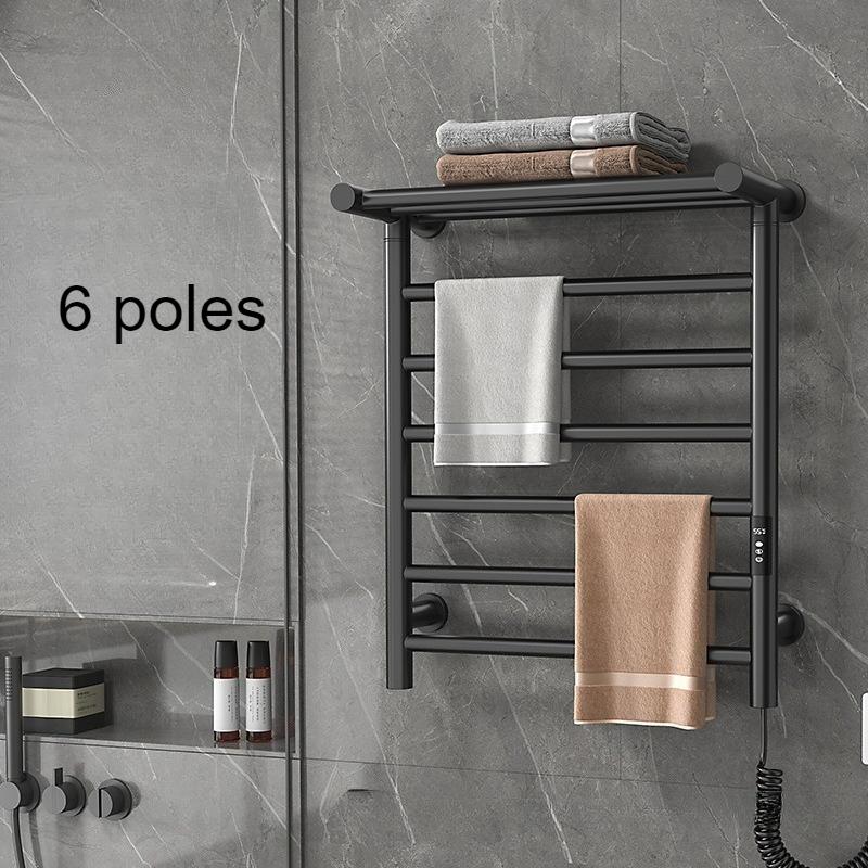 

Electric Heated Towel Rail Smart Bathroom Towel Rack Stainless Steel Wall Thermal Towels Storage Racks Aesthetic Towels Heater