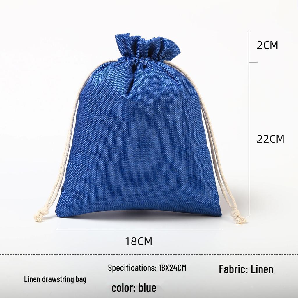 Custom Drawstring Wenwan, Cotton, Linen, or Rice Bag