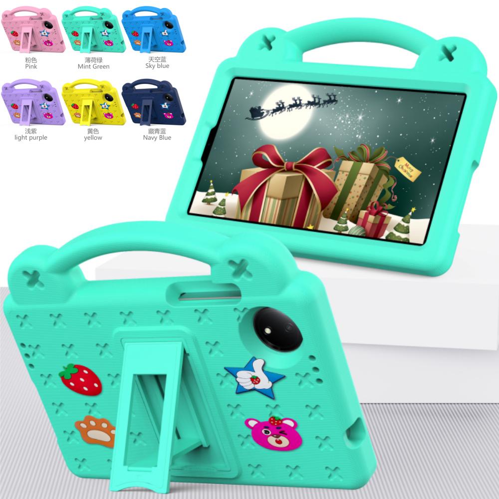 Kids EVA Handle Case for Redmi Pad SE 8.7 Inch Shockproof Protective Cute Strawberry Bear Tablet Cover 8.7"