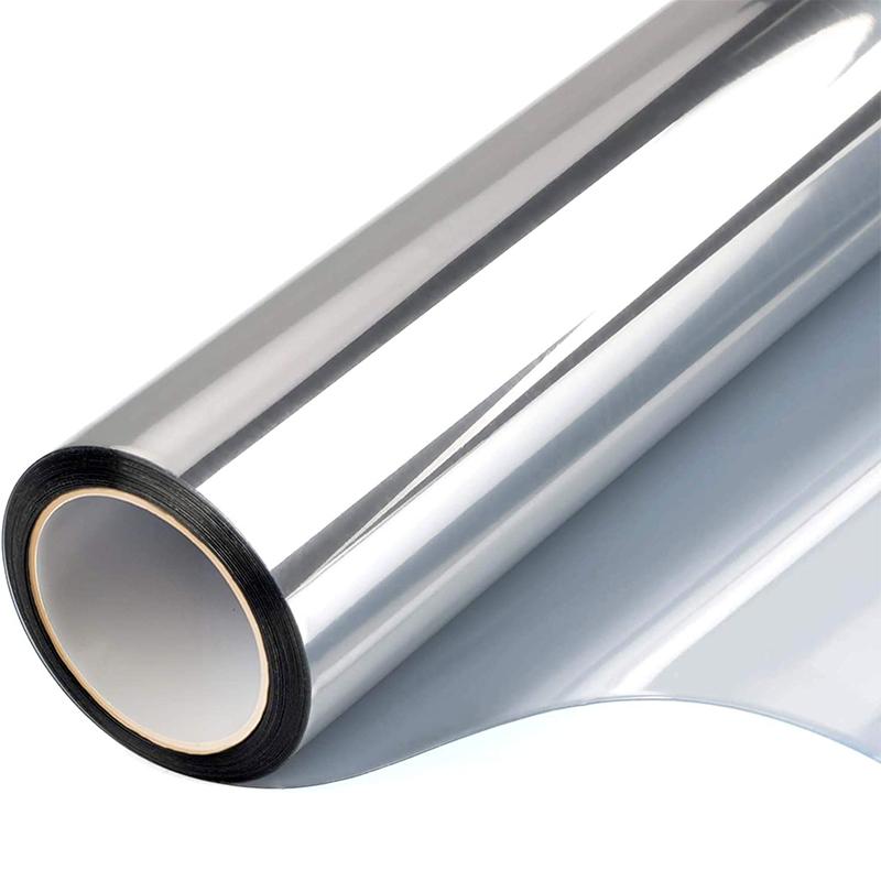Silver Transparent Sunscreen Film Vinyl Self-Adhesive One Way Mirror Pet Uv-Proof Drop-Shipping Daytime Private Glass Sticker Quality