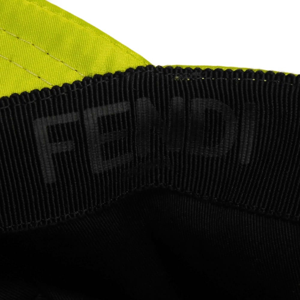 Used 11491 Baguette Pouch Baseball Cap FXQ934 ANBA F0L89 7919 Jet Acid Green TU 22.8" FF Logo Nylon Wasabi Men's from