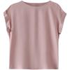 Ice Silk Short Sleeved Women's Spring Summer Tops Look Slim Short Loose Chic Casual Trendy for Women T-Shirts Women’s