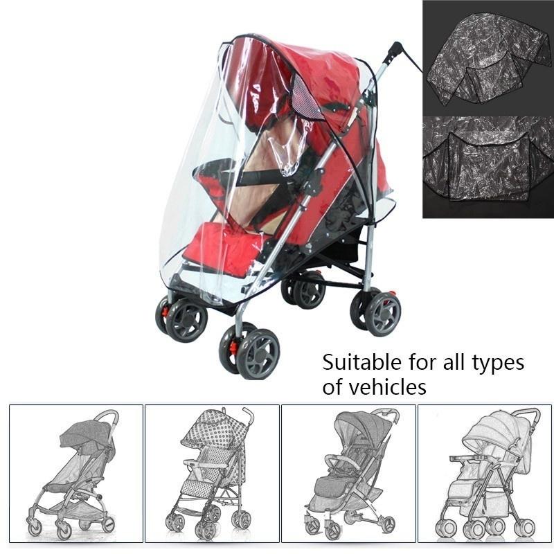 Waterproof EVA Raincover for Stroller Pram Cart Dust Rain Cover Raincoat for Baby Stroller