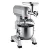 Commercial Stand Mixer, 20Qt Stainless Steel Bowl, 1100W 2 in 1 Multifunctional Electric Food Mixer with Meat Grinder & 3 Speeds, Dough Hook Whisk
