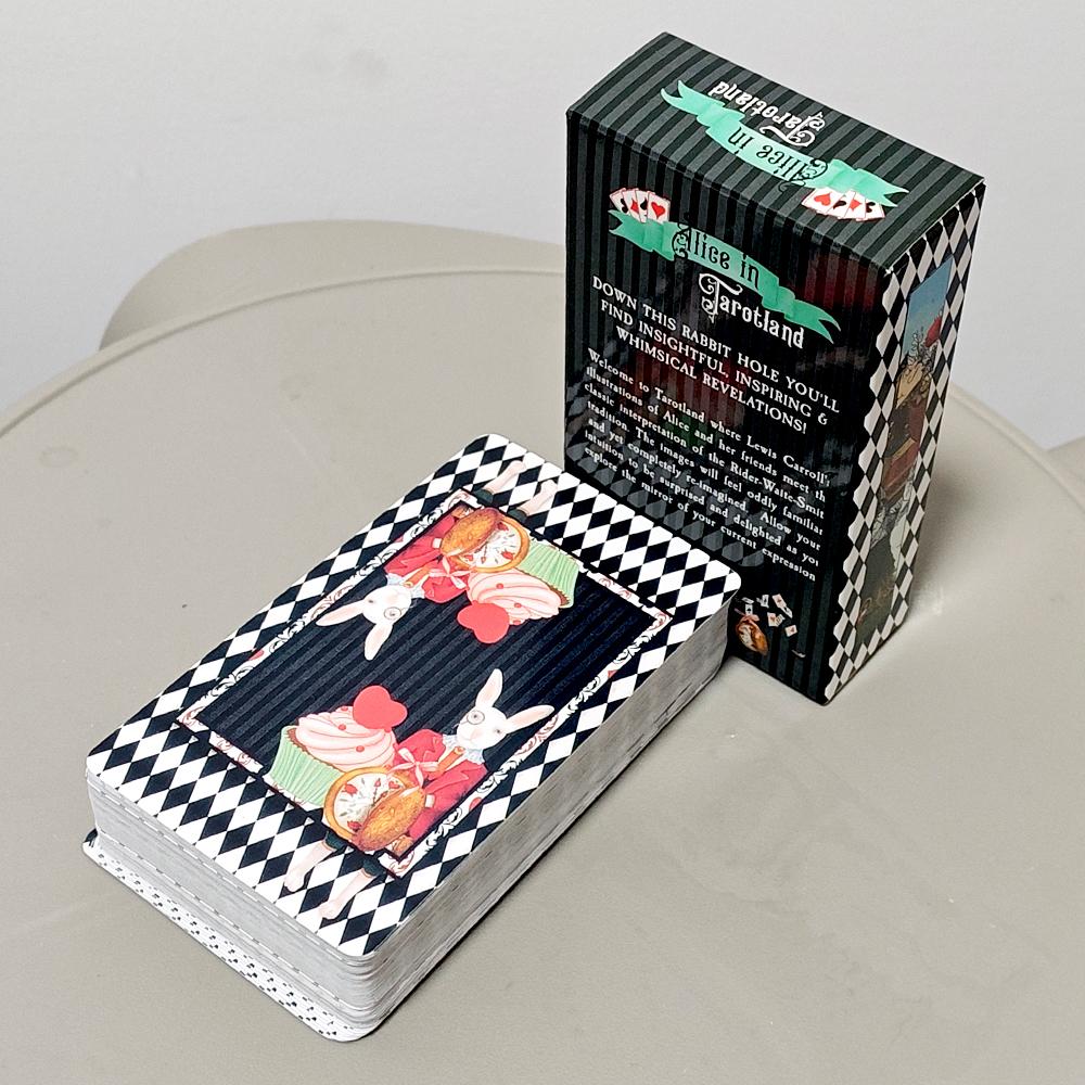 Alice in Tarotland: A Whimsical 78-Card Journey Down The Rabbit Hole 10.3*6cm – Classic Tarot Deck