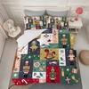 Cartoon toy soldier pattern 3D Printed Duvet Cover set Christmas theme Bedding Set Comfortable Soft Quilt Cover Set Pillowcases