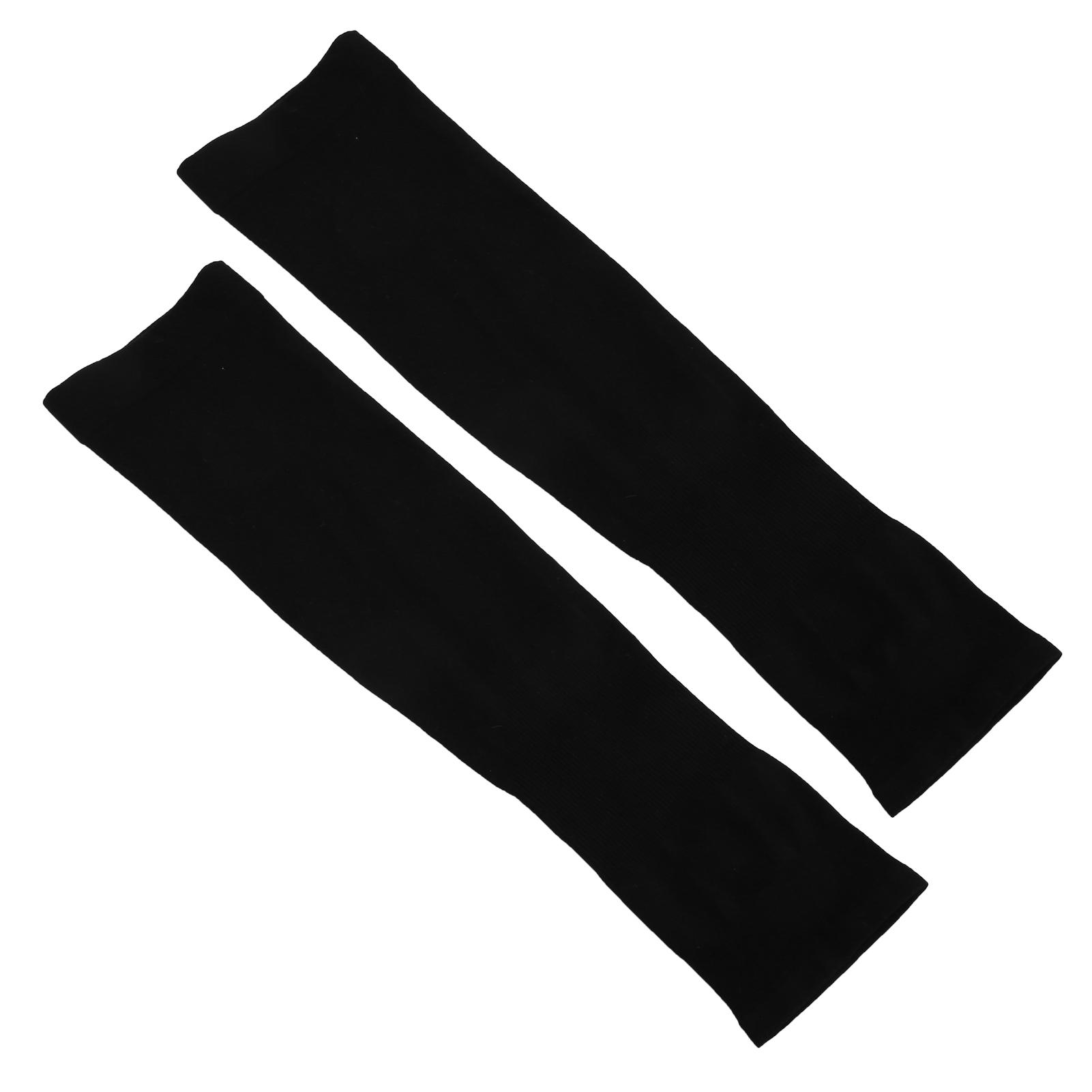 

Summer Sun Protection Oversleeves Ice Silk Sleeves for Outdoor Sports with Finger Opening for UnisexBlack чёрный