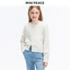 MINIPEACE Girls' Bowknot Button Knitted Cardigan Sweater