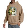 Men's Hooded Sweatshirt, Contrasting Color Sweatshirt, Sports   Casual Jacket